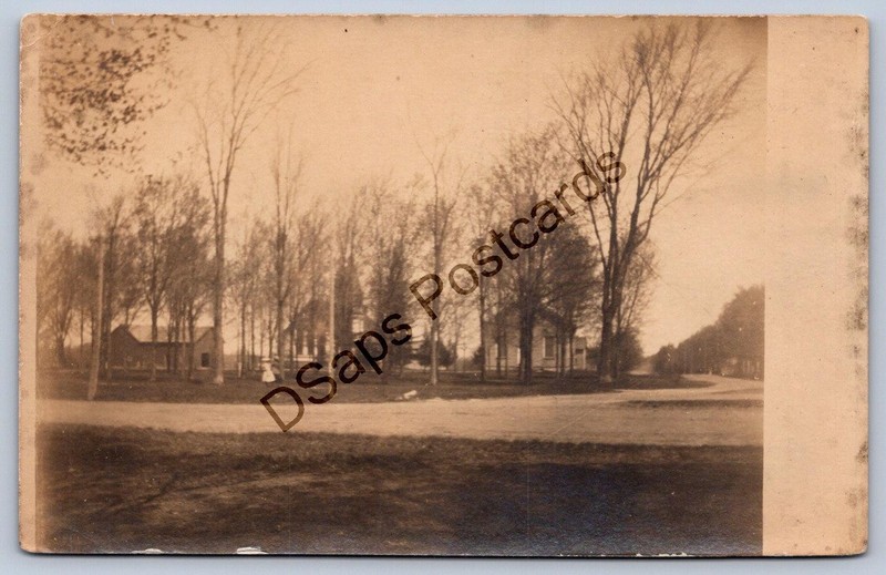 K64/ Hopkintown New York RPPC Postcard c1910 Church School Woman 106