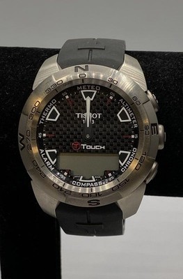 Men's Tissot T-Touch Expert Swiss Titanium 43.3mm Compass Watch 87.97g