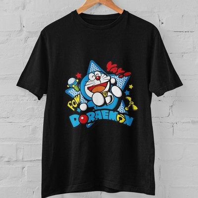 Doraemon Anime Cartoon Tee Cute Pop Art Graphic Japanese Style Unisex T Shirt