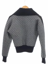 HERMES HERMES All over Pattern Knit Zip up Jacket size 34 DC2H2200DD Women s Blo