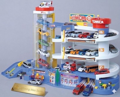 Tomica Super Auto Tomikabiru Building multi-storey car park Garage NEW JAPAN
