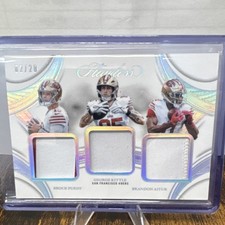 2025 Panini Flawless Triple Patches Brock Purdy Kittle Aiyuk #TP-SF /20 49ers