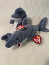 Ty Beanie Babies Set of 2 Echo & Crunch 1996 Vintage & Retired with Tags Rare