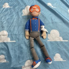 Blippi Talking Plush Toy Doll 16" Hard Head Soft Body Works