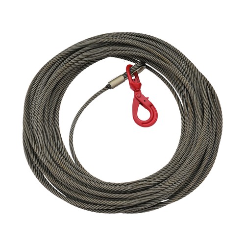 Cable Wire Rope Winch Cable Rope w/ Swivel Self-locking Hook 2000kg/4409.25 lbs - Picture 2 of 16
