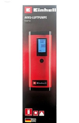 EINHELL Akku-Luftpumpe Kompressor LCD-Display Leuchte für Fahrrad, Auto uvm.