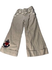 GYMBOREE Girl Khaki Flare Leg Cuff Pants Size 3