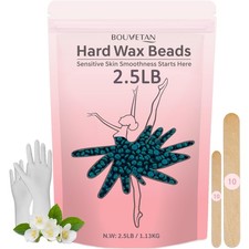 Hard Wax Beads, 2.5 lb Brazilian Waxing Beans for Hair Removal, Bulk Waxing B...