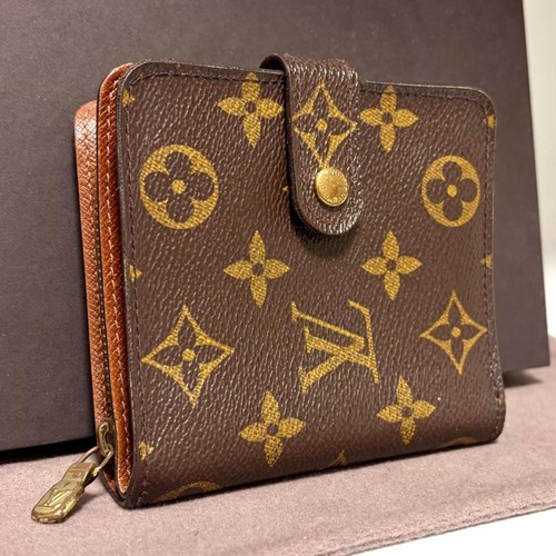 Authentic Louis Vuitton Monogram Compact Zip Bifold Wallet Pre Owned Very Good
