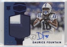 2018 Panini Plates & Patches Rookie Blue 26/50 Daurice Fountain Patch Auto 0r4