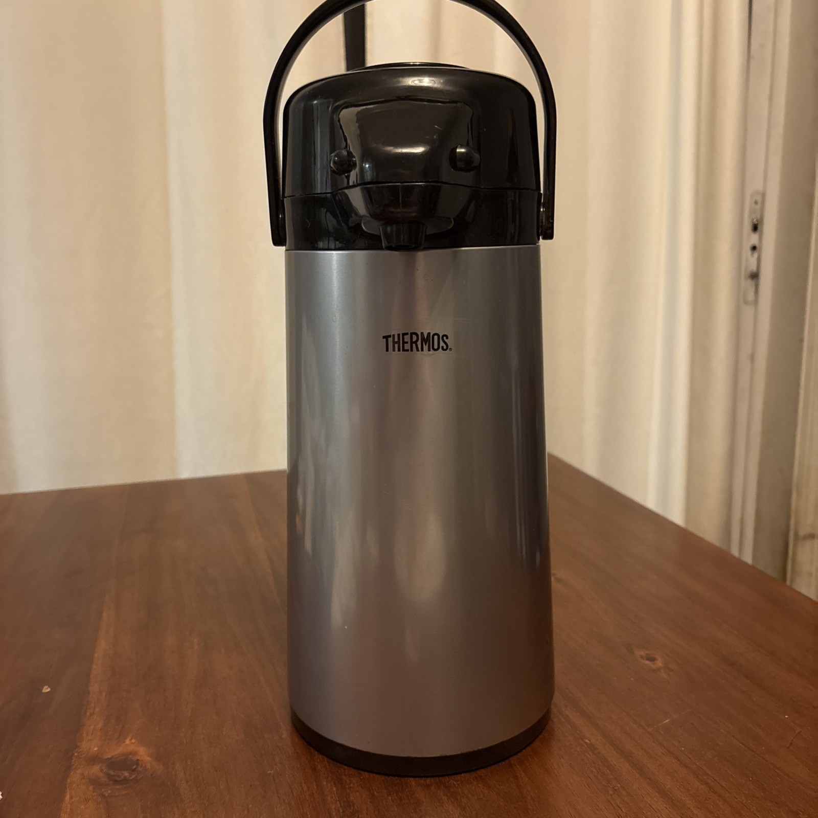 2q 1.9l Stainless Steel Pump Pot Coffee Beverage Dispenser Swivel Base
