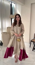 Stunning Look Heavy Roman Silk Salwar Kameez With Dupatta For Women