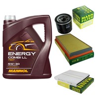 Mann Inspektionspaket 5L Mannol Energy 5W-30 FüR Subaru Forester 2.0 X AWD