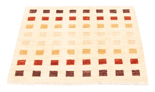 Traditional Hand Knotted Area Rug 4'1" x 3'10" Wool Carpet - Picture 3 of 9