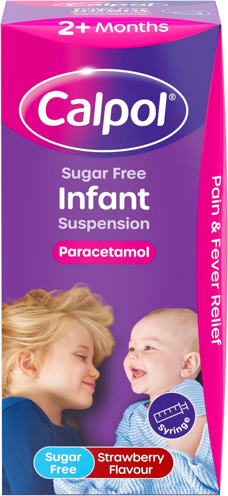 Calpol Infant Suspension 120mg Paracetamol Fever & Pain Relief 100ml 2+ Months