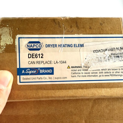 Conjunto de elemento calefactor secadora Napco DE612 reemplaza LA-1044 Supco leer - Imagen 1 de 8