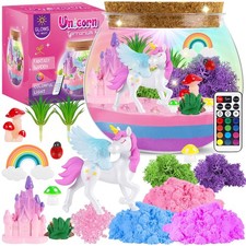 Unicorn Terrarium Kit for Kids Unicorn Toys for Girls Age 4 5 6 7 8-12 Year Old