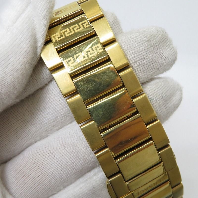 Versace SPORTY GRECA Quartz Watch Gold Used, Analog, 5cm Case, 16.5cm Strap From thumbnail 9