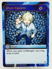Bakugan Resurgence Battle Card SHUN KAZAMI HERO 77_SR_BR