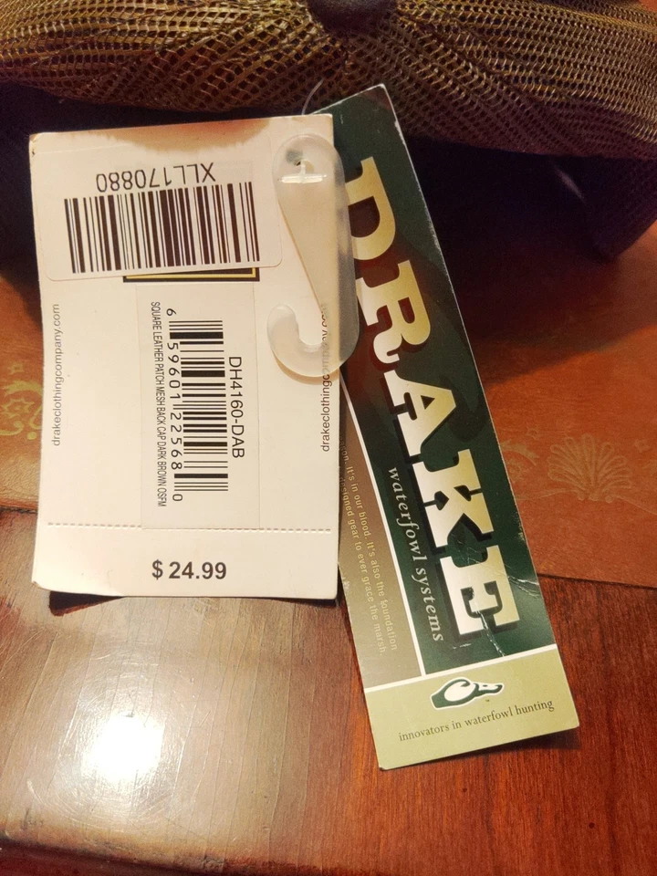 Drake Waterfowl Leather Patch Mesh Back Cap - Image 4 of 4