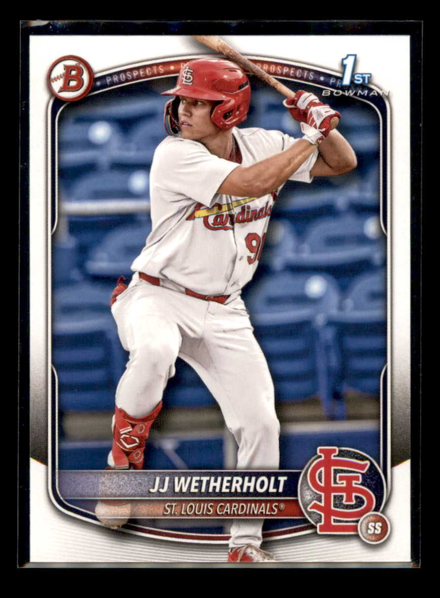 2025 Bowman #BP-22 JJ Wetherholt Prospects Cardinals 1st RC