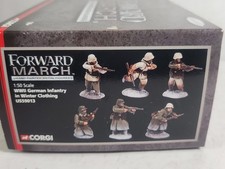 FORWARD MARCH US59013 WWII GERMAN INFANTRY WINTER 1944 SET OF 6 CORGI 1:50,NIB