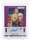 NIKA MUHL 2025-26 PANINI PRIZM WNBA THROWBACK PURPLE AUTO /49 STORM Q4147