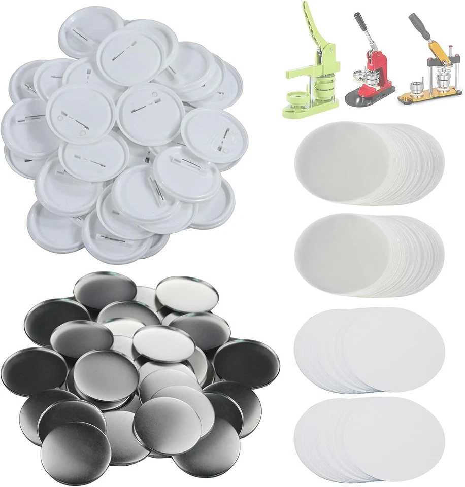 Metal & Plastic Button Making Kit, 200 Sets - Image 3 of 4