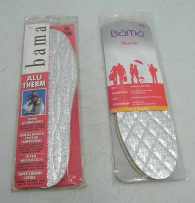 BAMA ALU THERM WARME EINLEGESOHLE Gr. 36 - 47 KÄLTESCHUTZ VON UNTEN