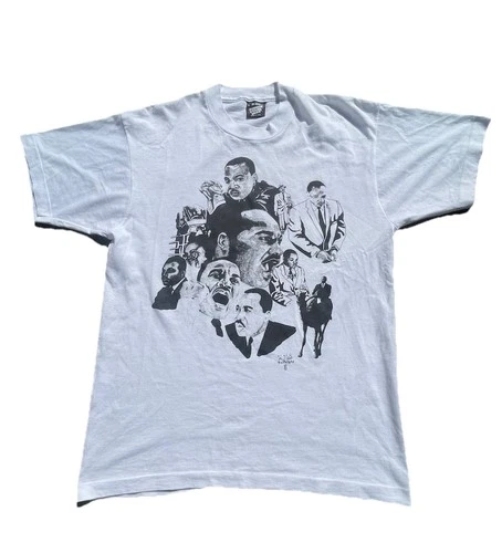 80s Martin Luther King Jr T shirt MLK Size Large Sin 1980s vintage concert t-shirt, vintage, size L, single stitch, B+ condition