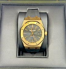 AUDEMARS PIGUET, (Ref. 15400 OR) Rose Gold, Black Rubber Strap, Black Dial, 2013