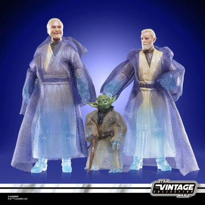 Star Wars The Vintage Collection Jedi Spirits Action Figures 3 Pack NEW - image 3 of 4