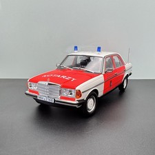 NOREV 1:18 Mercedes Benz 200 Police Emergency Ambulance 1984 Car Model 183834