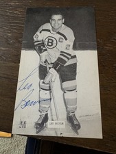 Leo Boivin Boston Bruins signed autographed Hockey JD McCarthy postcard
