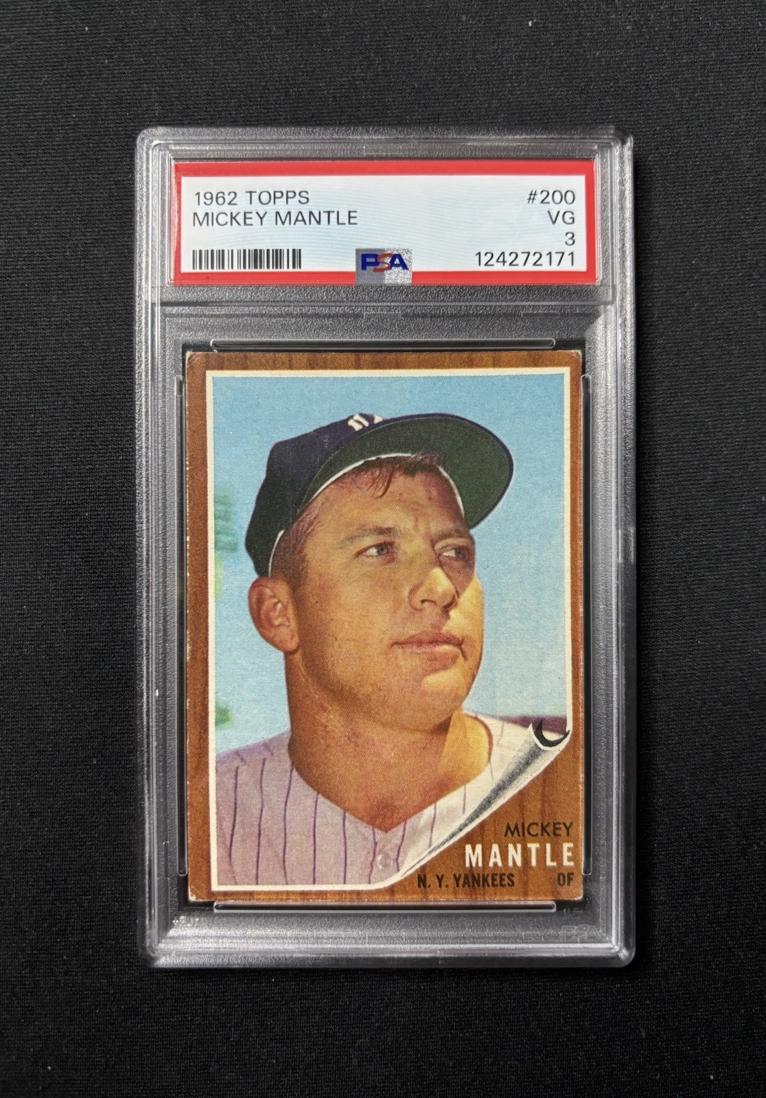 1962 Topps - Mickey Mantle #200 PSA 3