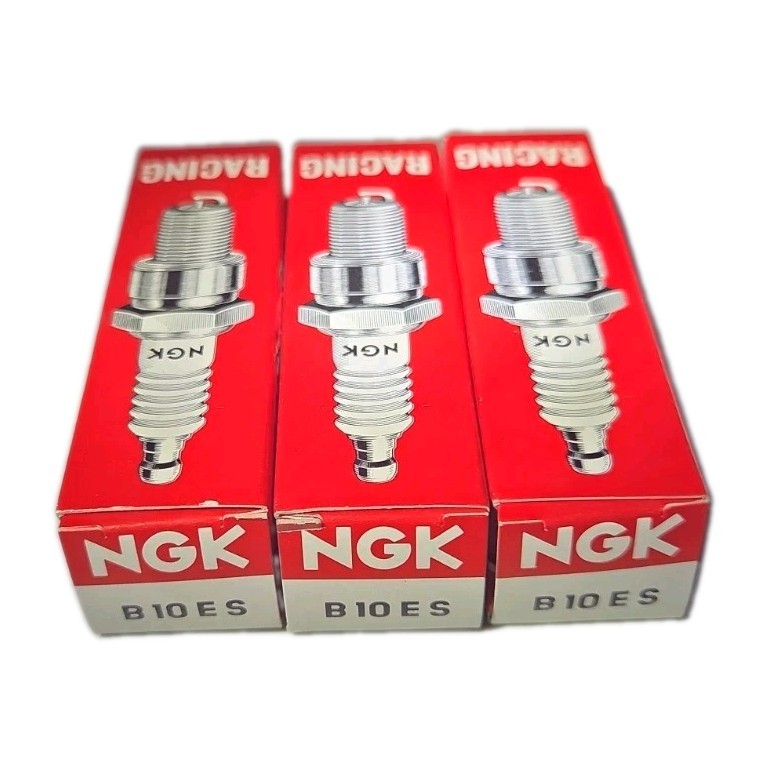 NGK RACING SPARK PLUGS B10ES 7928 SET OF 3 MOTORCYCLE POWERSPORTS