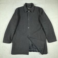Banana Republic Jacket Mens Medium Wool Cashmere Button Car Coat Overcoat READ