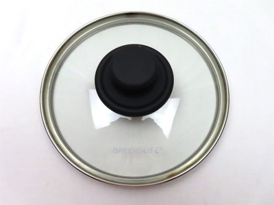 Green Life Replacement Glass Lid Only 7 1/2'' Outer 7'' Inner Rim Black Knob