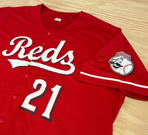 Herren Cincinnati Reds Hunter Greene Werbe-Trikot mit Knopfleiste Größe Erwachsene XL - Bild 4 von 19