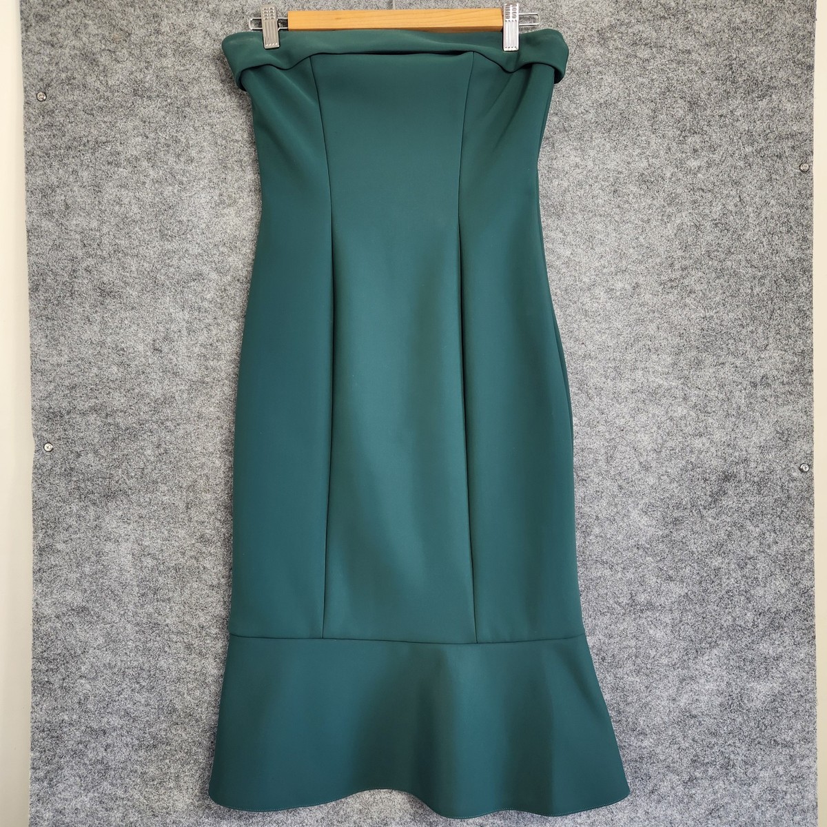 kookai green strapless dress Kookai