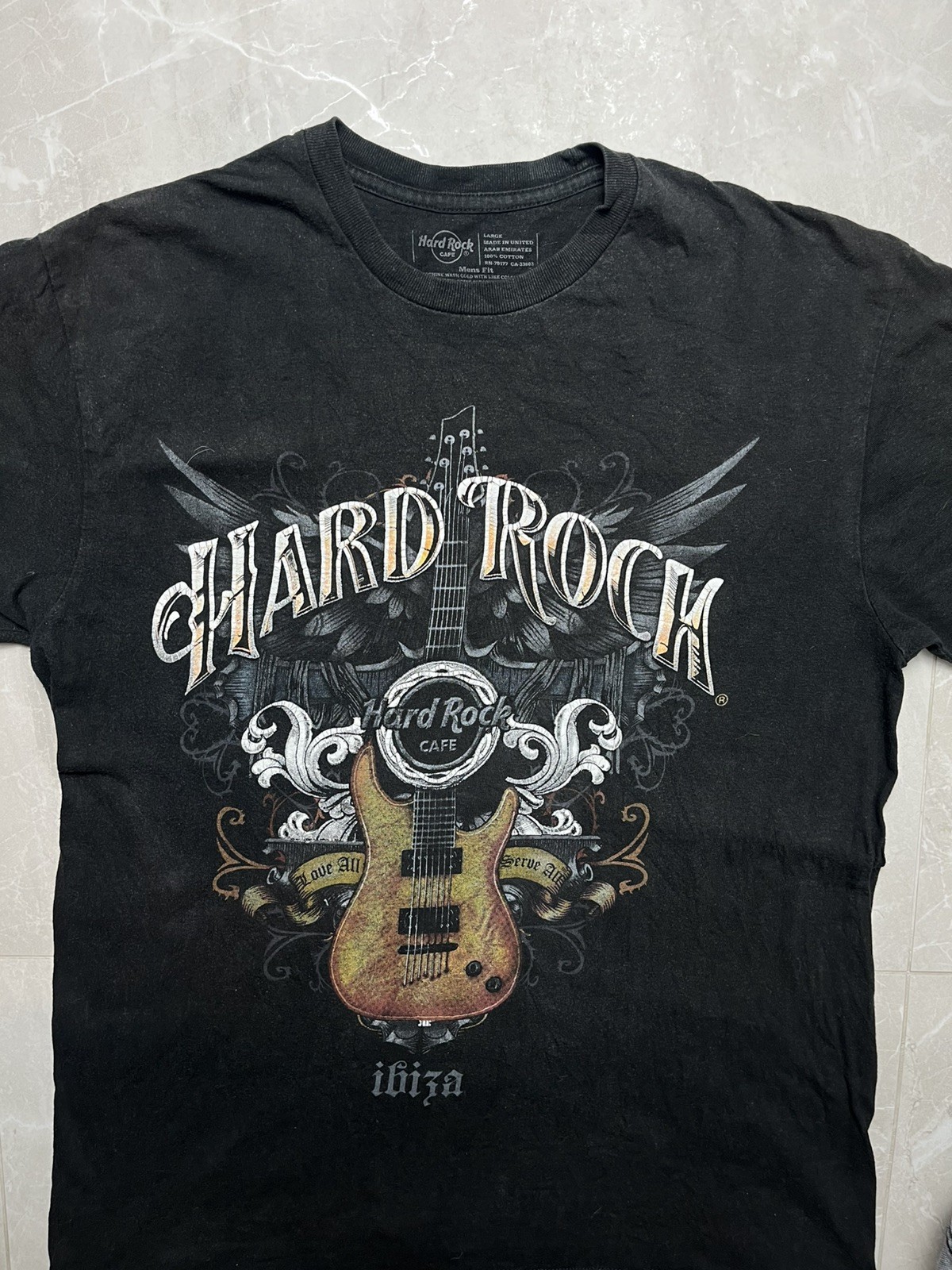 Vintage Y2K Hard Rock Cafe Malta Guitar Affliction Shirt image 3