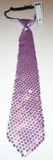 Sequin Fabric Neck Tie Lite Purple Lavender