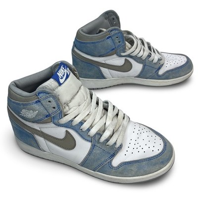 Nike Air Jordan Retro 1 High OG Hyper Royal Size 7Y White GS Youth 575441-402