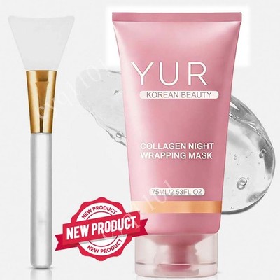 Yuri Korean Beauty Collagen Night Wrapping Mask Skincare Facial Hydrating 75ml