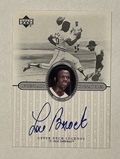 2000 Upper Deck Legendary Signatures Lou Brock Auto Cardinals HOF Autograph