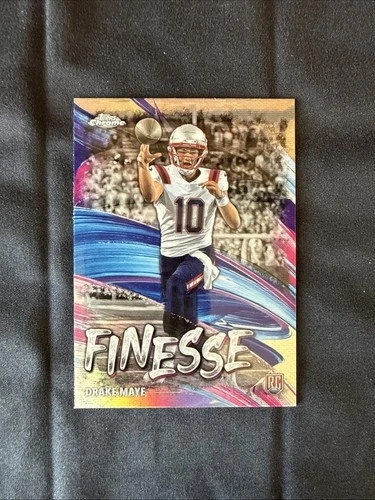 2024 Topps Chrome - Finesse Drake Maye #F-2 Refractor (RC)