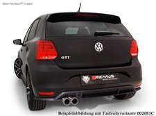 Remus Sportauspuff-Anlage mit opt. Klappe VW Polo 6C 1.8l GTI 2x84mm aus Carbon