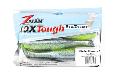 Zman Soft Köder Diezel MinnowZ 7 Zoll 3/Pack Sexy Mullet (2072)