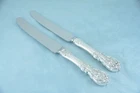 2 Reed & Barton Francis I Sterling 9-1/4" New French HH Dinner Knife No Mono