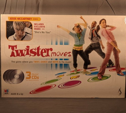 Hasbro Twister Moves 3 CDs 144 Total Dance Sessions Jesse McCartney Brand New